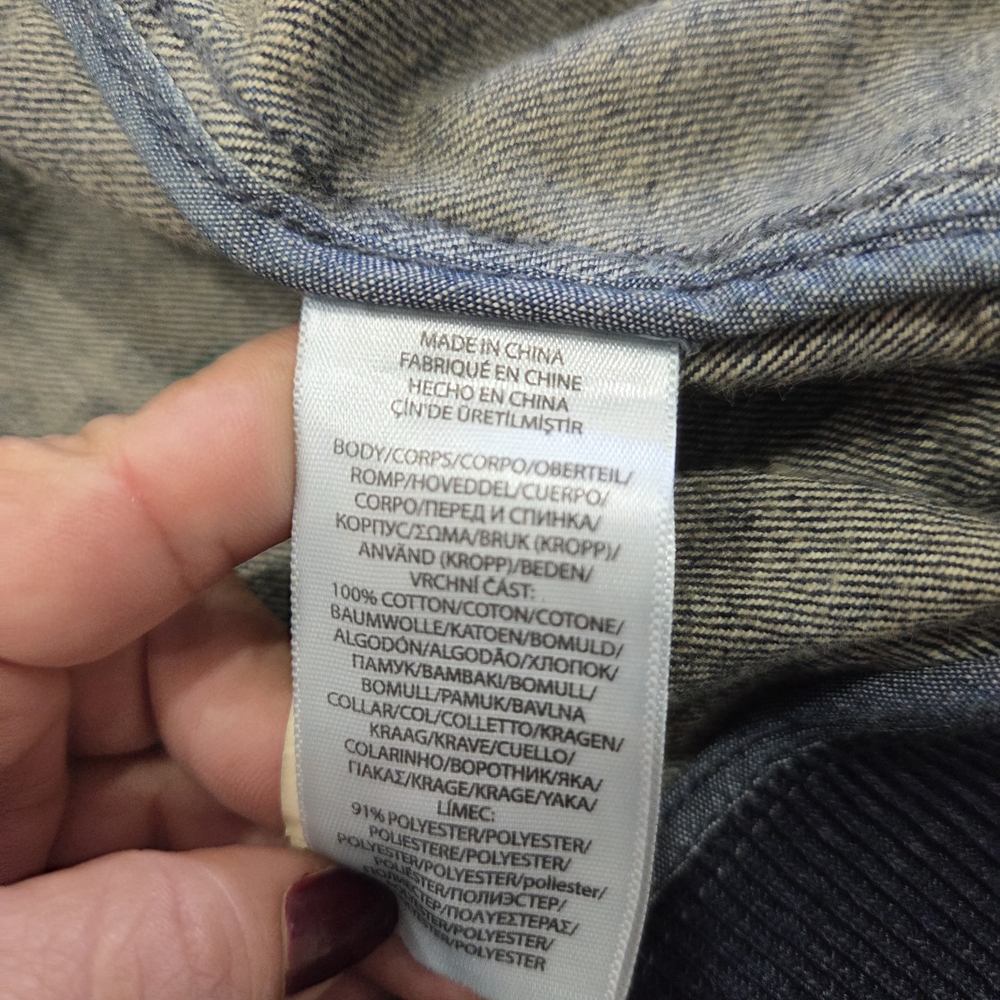 Polo by Ralph Lauren Denim Varsity Jacket with Yellow Accents - Picture 11 of 14